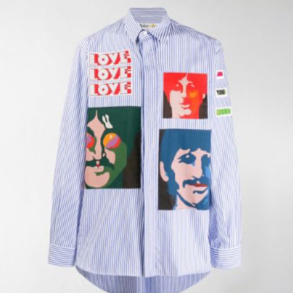 STELLA MACCARTNEY X BEATLES $975 Collectable Button Down Shirt